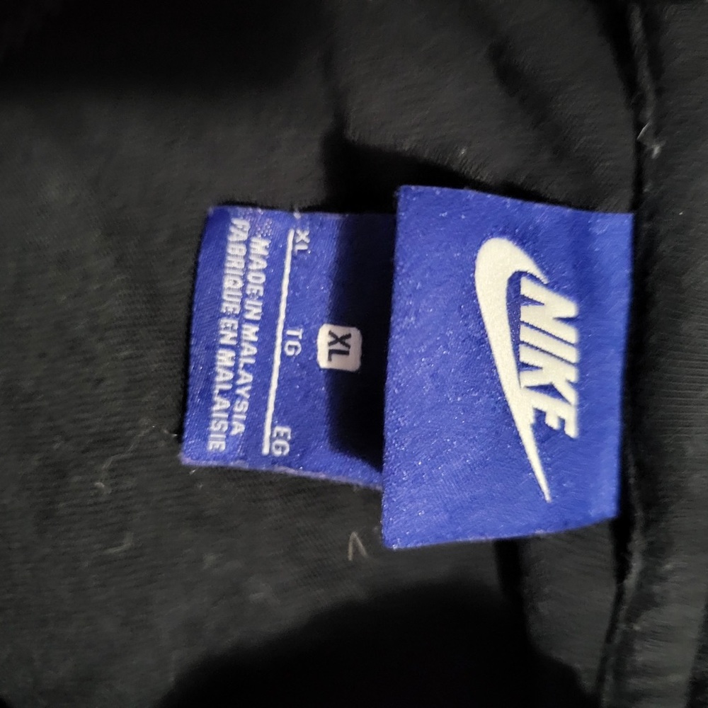 Men Nike zip up black hoodie size xl